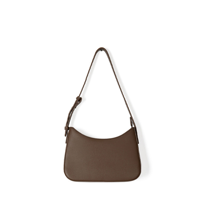 Women's Korean Niche Design Minimalist Texture Underarm Simple Handbags