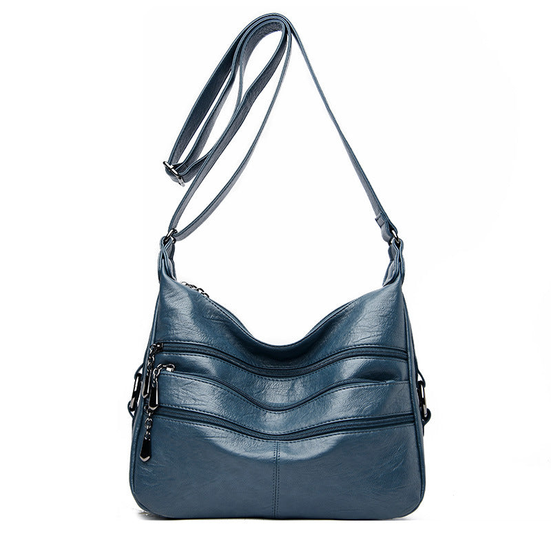 Women's Fashion Mother Large Capacity Soft Leather Crossbody Bags