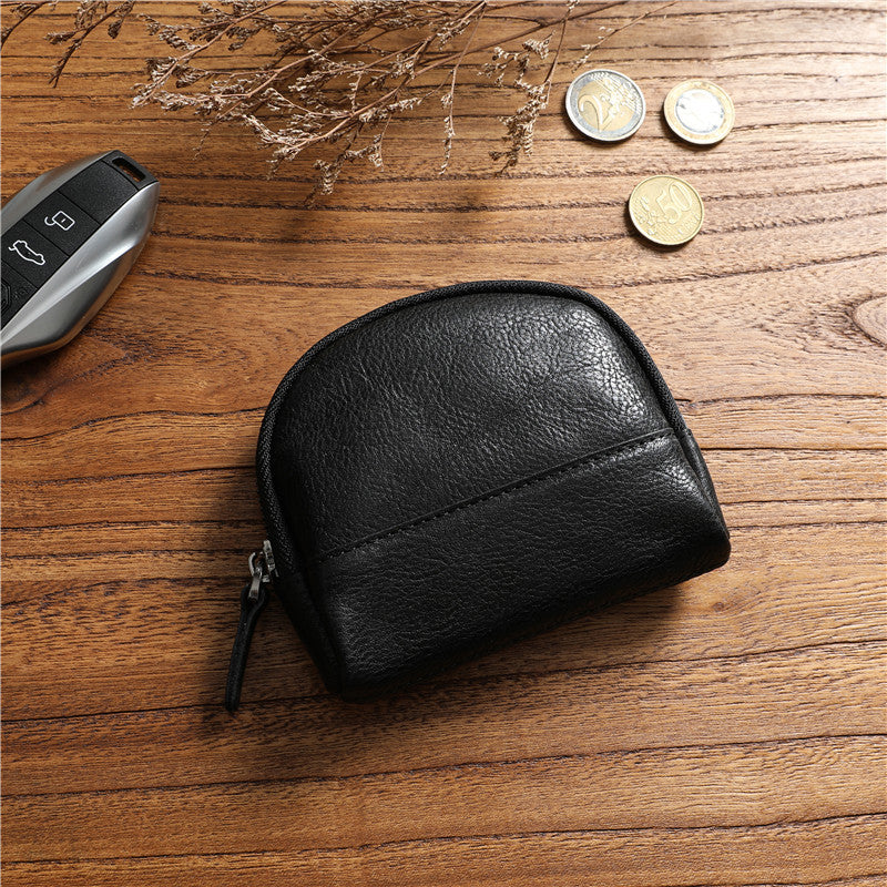 Women's & Men's & Retro Vegetable Tanned Leather Cowhide Large Capacity Ladies Wallets