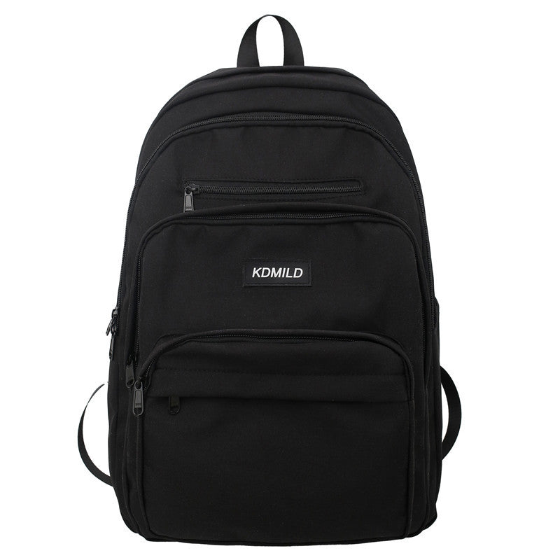 Large Capacity Solid Color Korean Fashion Preppy Backpacks