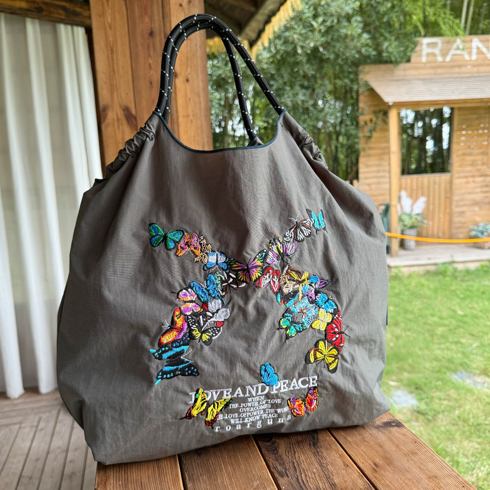 Style Embroidery Shopping Niche Ten Thousand Needle Bags