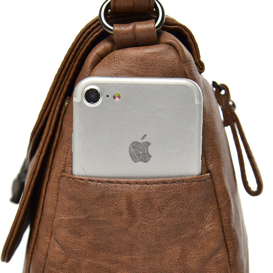 Women's Leather Popular Retro Fashion Western Style Shoulder Bags