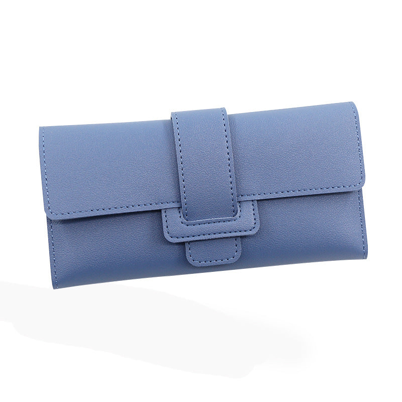 Women's Korean Long Fashion Three-fold Clutch Purses