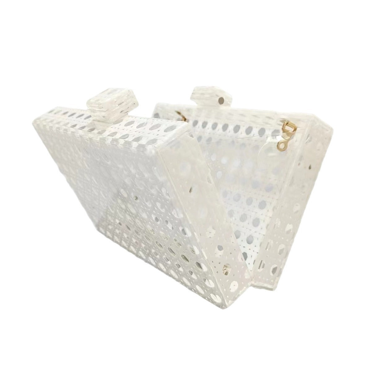 Women's Dinner Vintage Rattan Fashion Acrylic Chain Evening Bags