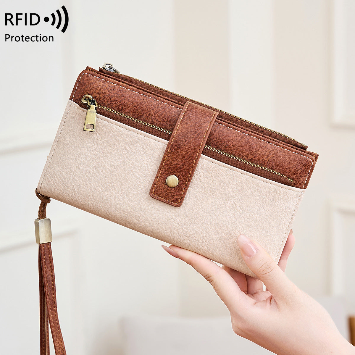 Women's Multiple Slots Long Retro Fashion Clutch Ladies Wallet