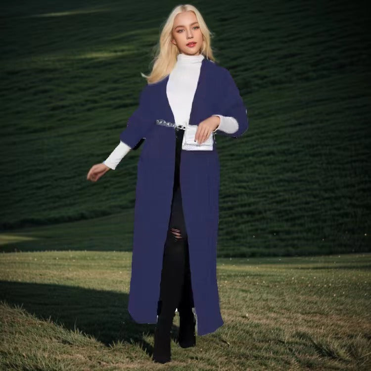 Women's Twist Pocket Fashion Sexy Casual Long Sweaters