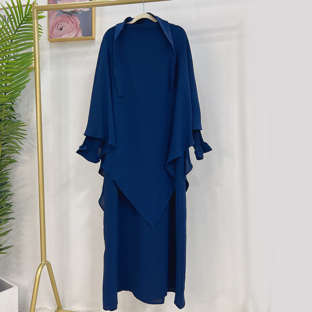 Turkey Solid Color Dress With Headscarf Dresses