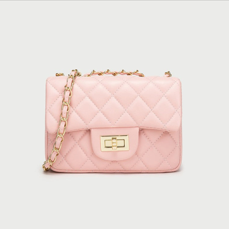 Women's Fashion Korean Style Trendy Rhombus Chain Crossbody Bags