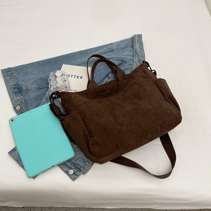 Women's Portable Female Fresh Artistic Large Capacity Women's Shoulder Bag