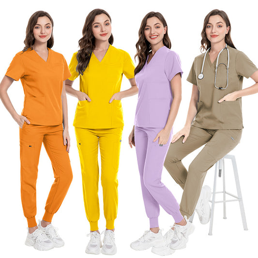 Women's For Nursing Workers Work Clothes High Uniform