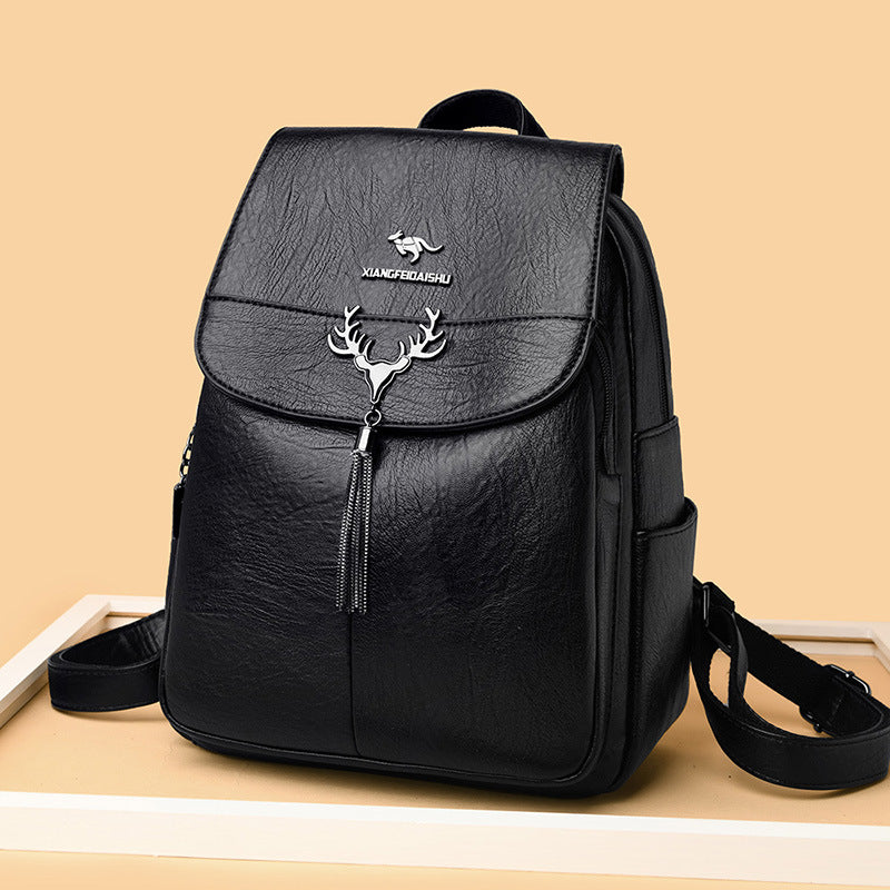 Women's Large Capacity Trendy Elegant Simple College Backpacks