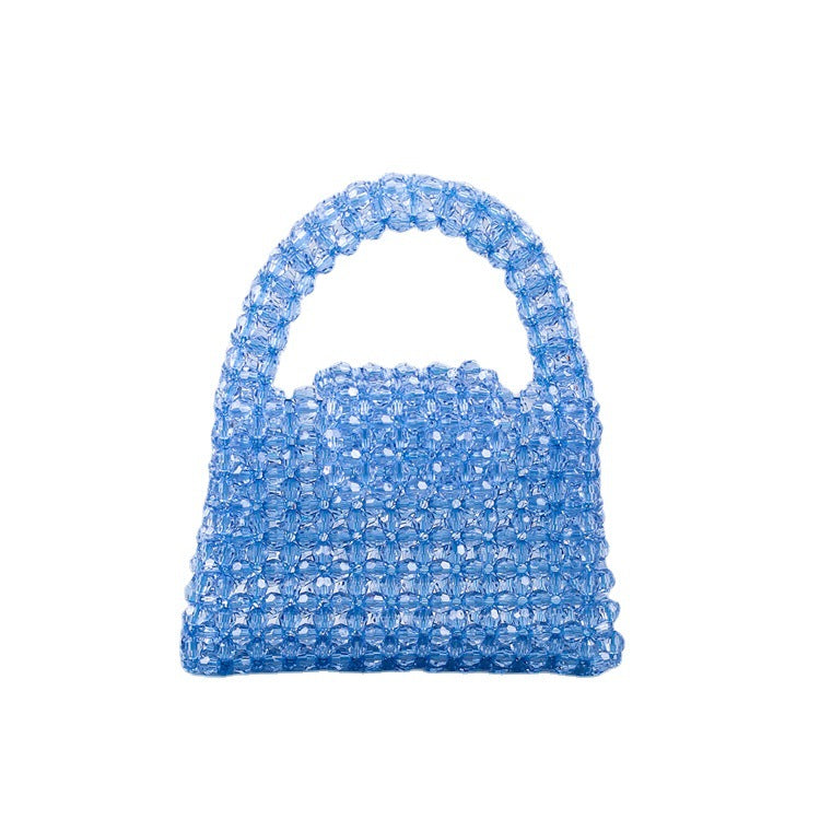 Trend Handmade Beaded Weave Acrylic Multicolor Handbags