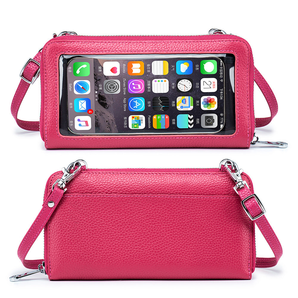 Leather Touch Screen Simple And Lightweight Niche Female Bags