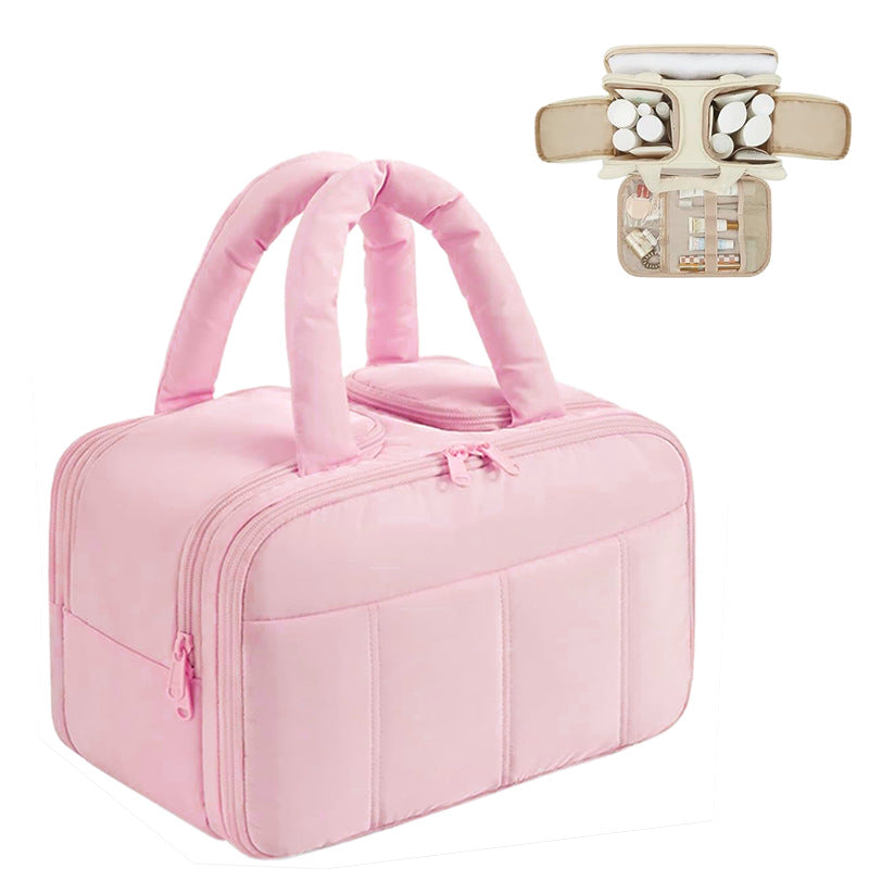 Dry Wet Separation Toiletry Fluffy Lightweight Large Size Cosmetic Bags