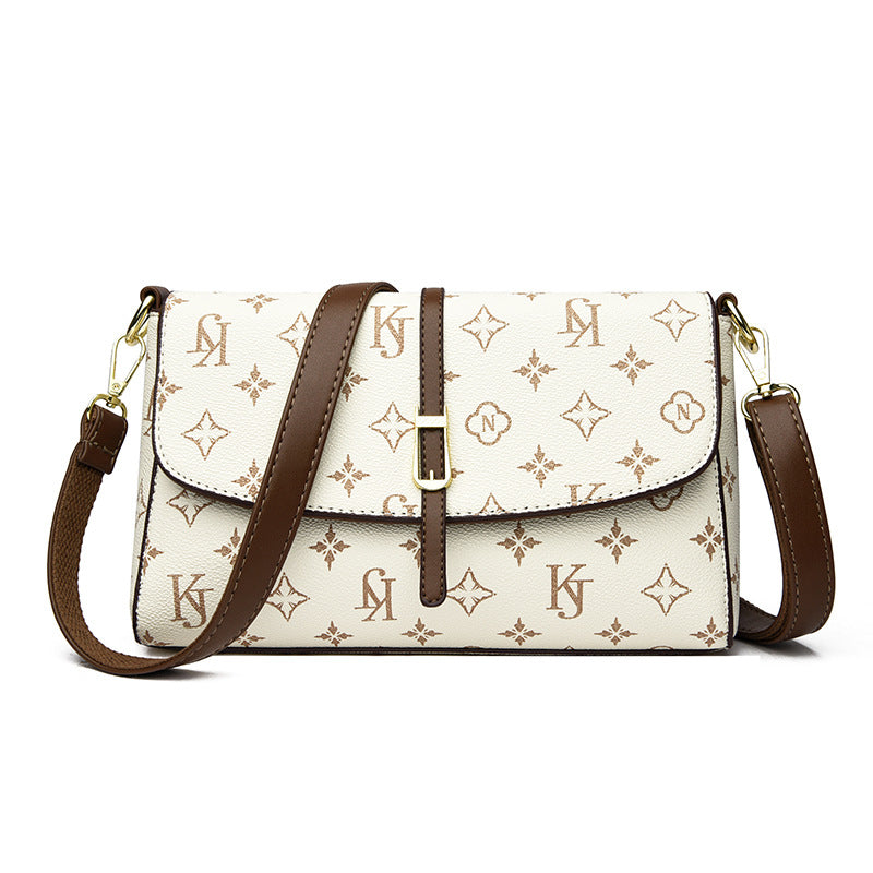 Mother's Soft Leather Western Style Underarm Women's Messenger Bag
