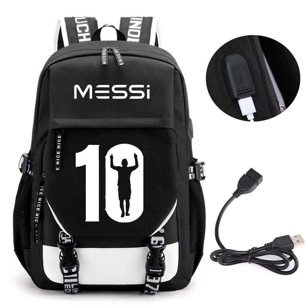 Football Peripheral Fashion Korean Style Youth Backpacks