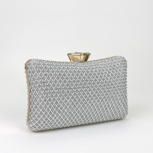 Fashion Net Drill Dinner Clutch Banquet Crossbody Bags