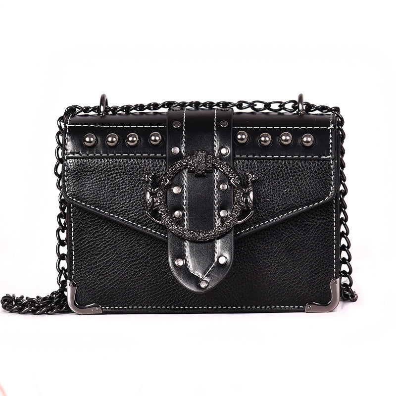 Slouchy Women's Rivet Retro Fashion Chain Women's Shoulder Bag