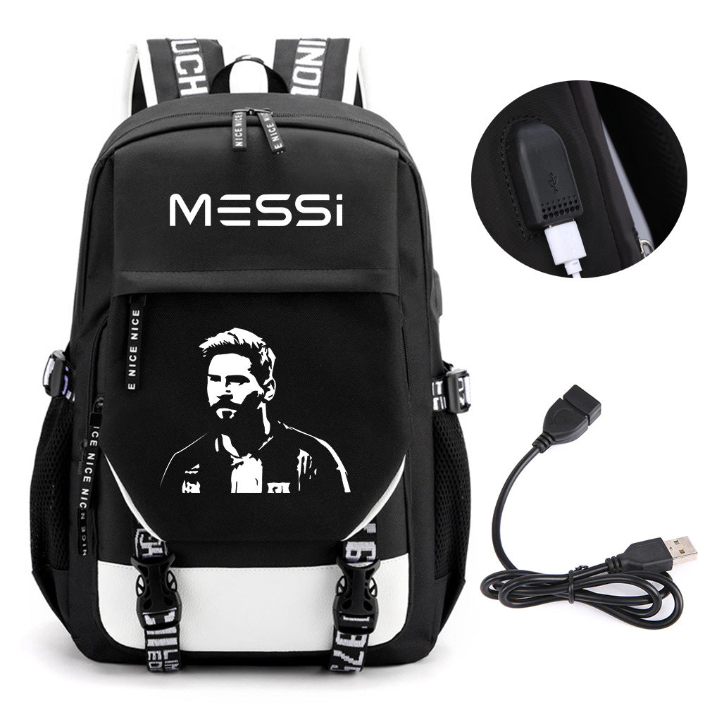 Football Peripheral Fashion Korean Style Youth Backpacks