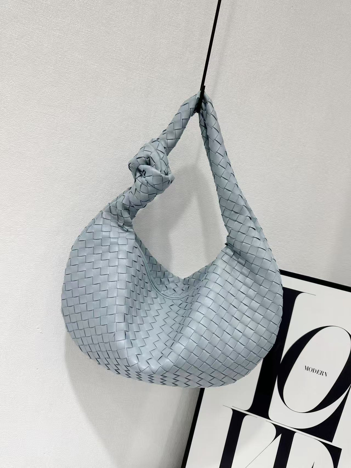 Croissant Simple Versatile Knotted Underarm Solid Color Bags