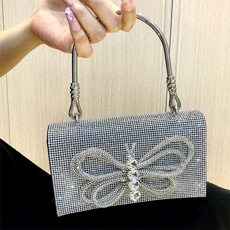 Dress Clutch Banquet Sier Female Rhinestone Evening Bags