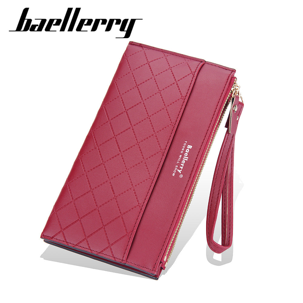 Women's Long Korean Style Versatile Double Zipper Ladies Wallet