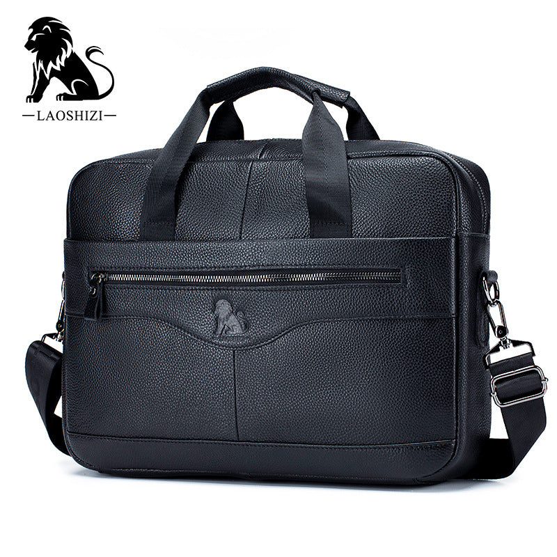 Men's Large Capacity Genuine Retro Top Layer Men's Briefcases