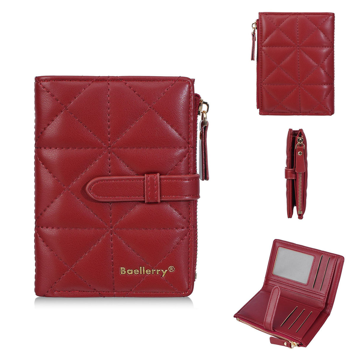 Women's Diamond Embroidery Thread Multi Slots Classic Ladies Wallet