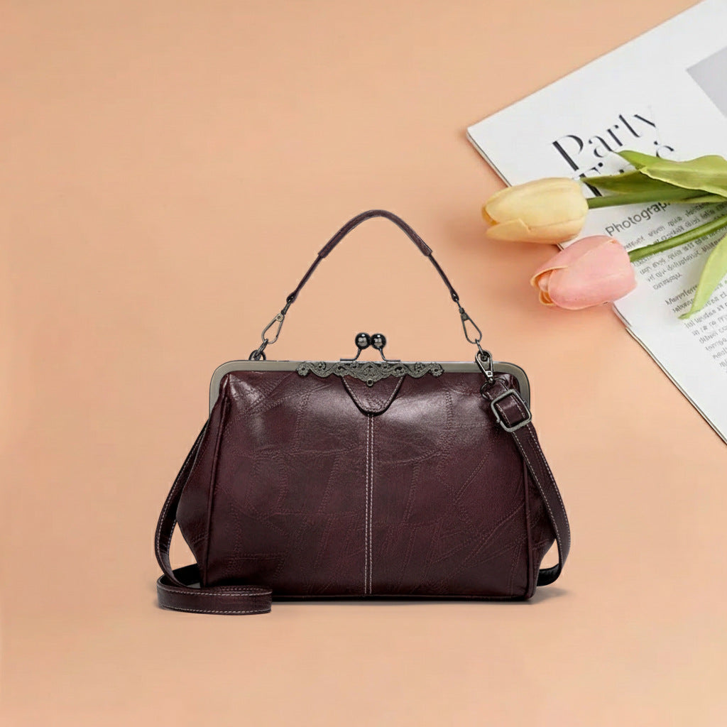 Women's Fashion Clip British Retro Big Women's Messenger Bag