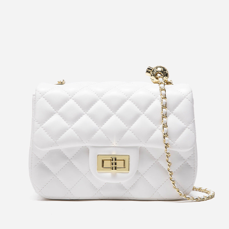 Women's Golden Balls Diamond Pattern Chain Classic Style Live Crossbody Bags