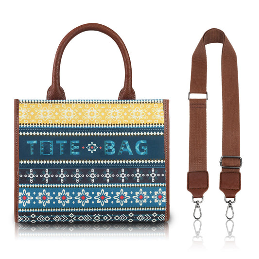 Ethnic Artistic Style Printed Mother Large Tote Bags