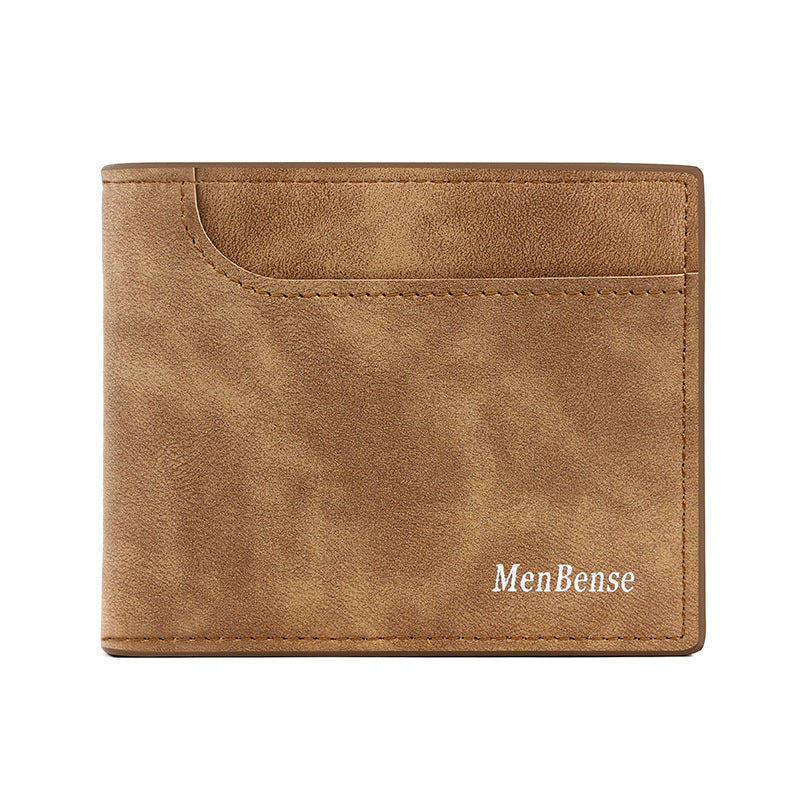 Men's Short External Pocket Large Capacity Multiple Slots Men's Wallet