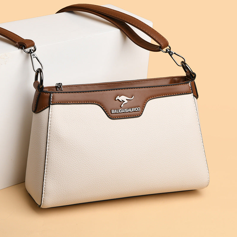 Women's Mother Simple Practical Mother-in-law Elegant Stitching Crossbody Bags
