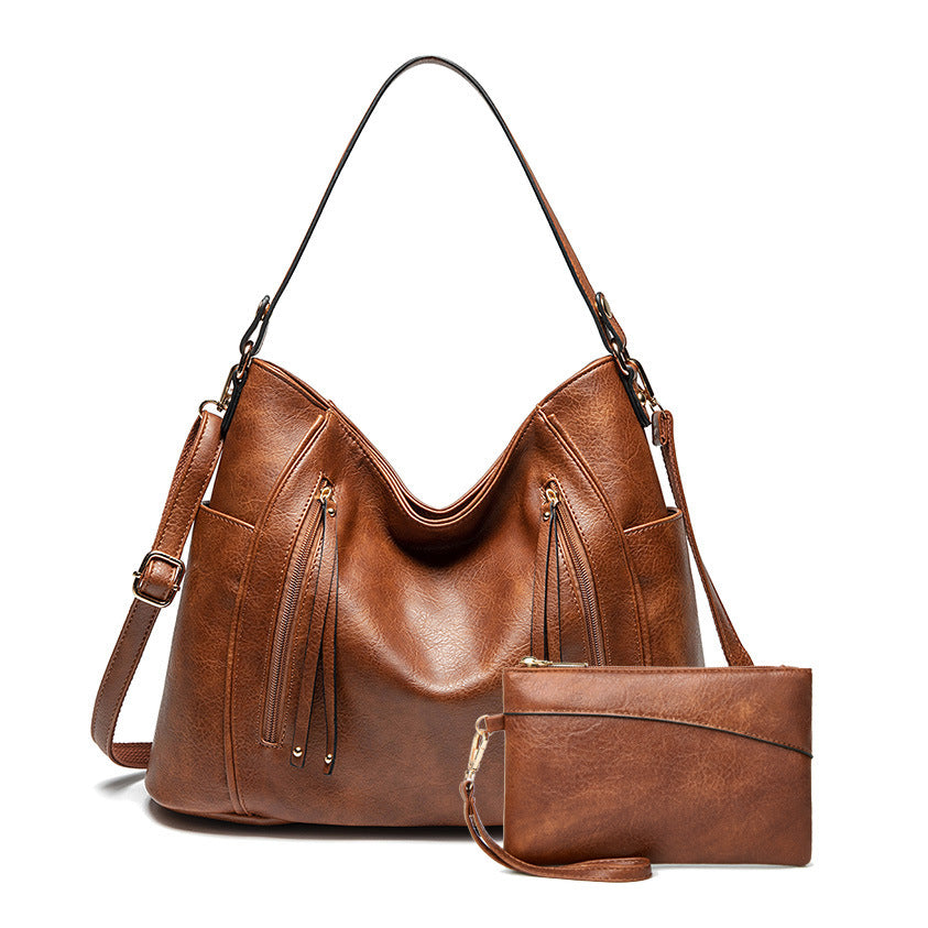 Women's Classy Mother Simple Fashion Textured Shoulder Bags