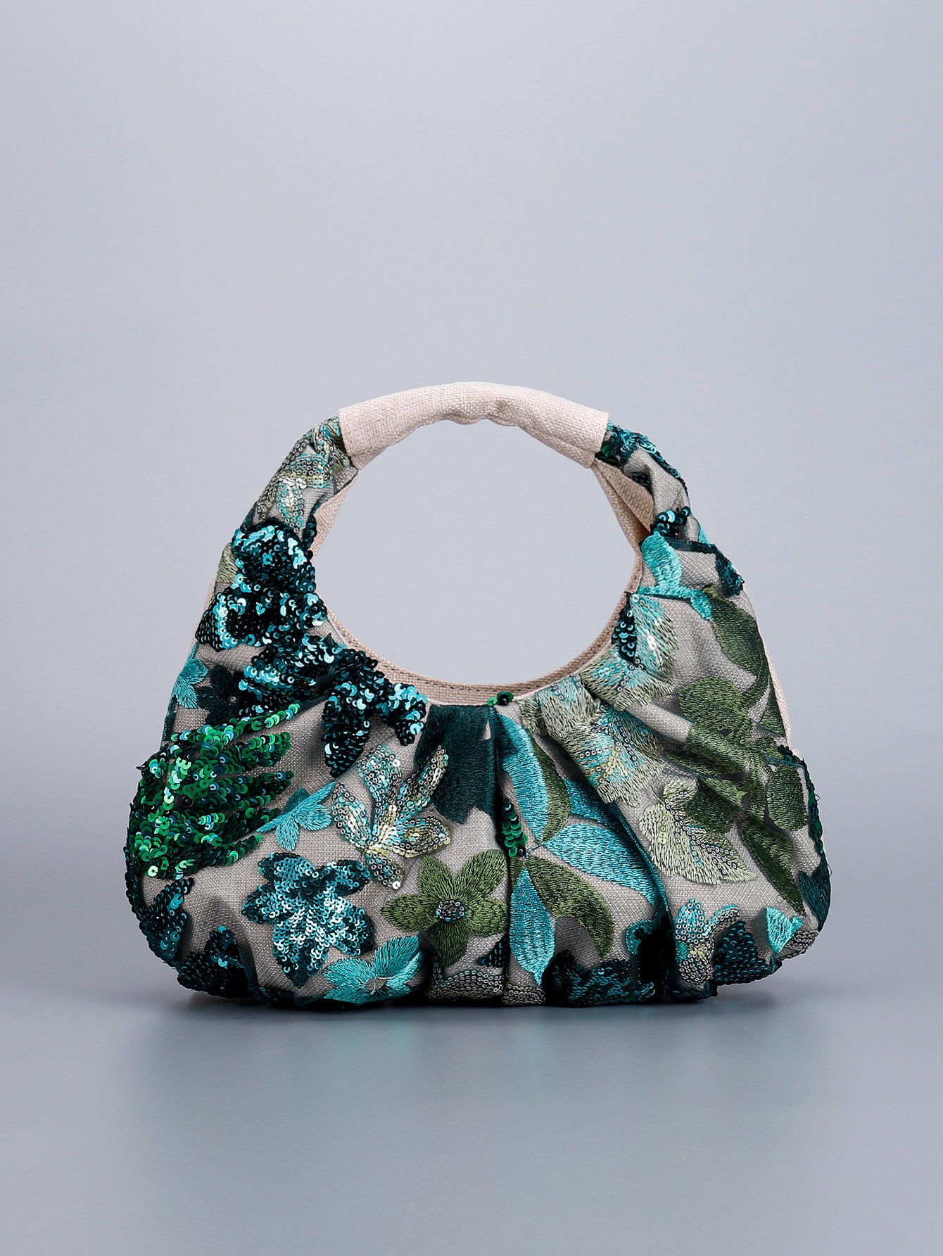 Women's Niche Sequin Fashion High-grade Embroidery Portable Handbags