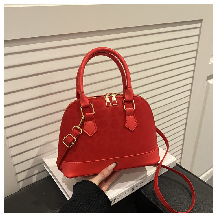 Women's Texture Solid Color Large Capacity Simple Popular Women's Shoulder Bag