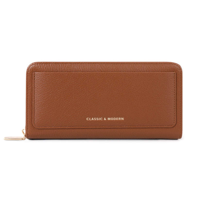 Women's Simple Large Capacity Multiple Slots Long Fashion Portable Ladies Wallet