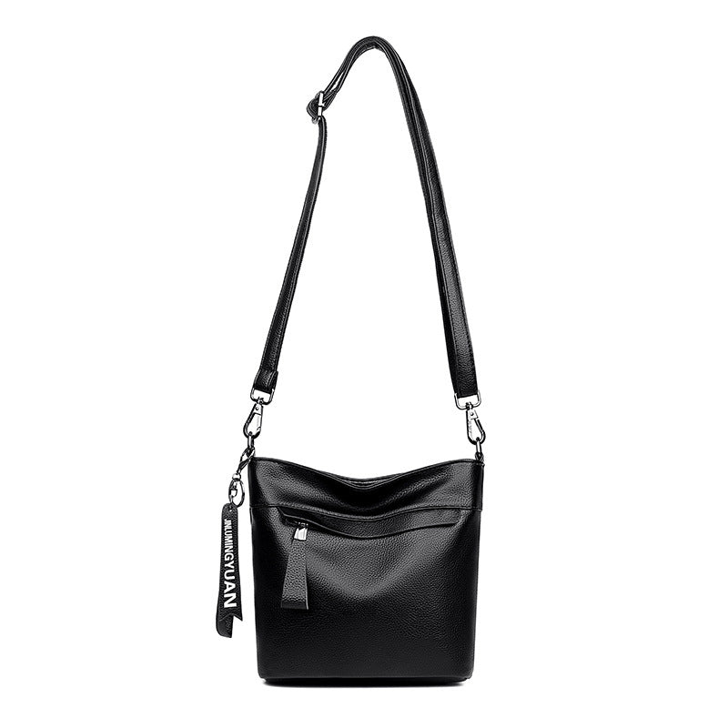 Women's Fashionable Korean Style Soft Leather Large Capacity Crossbody Bags