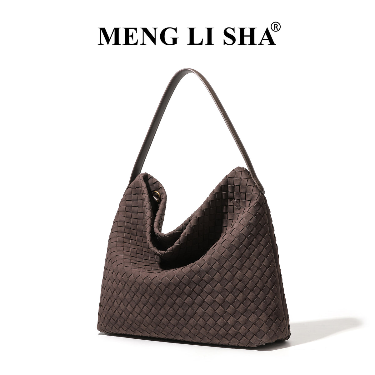 Retro High-grade Frosted Hand-woven Commuter Large Capacity Women's Shoulder Bag
