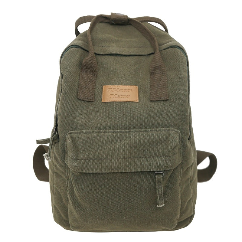 Women's & Men's & Canvas Large Capacity High College Backpacks