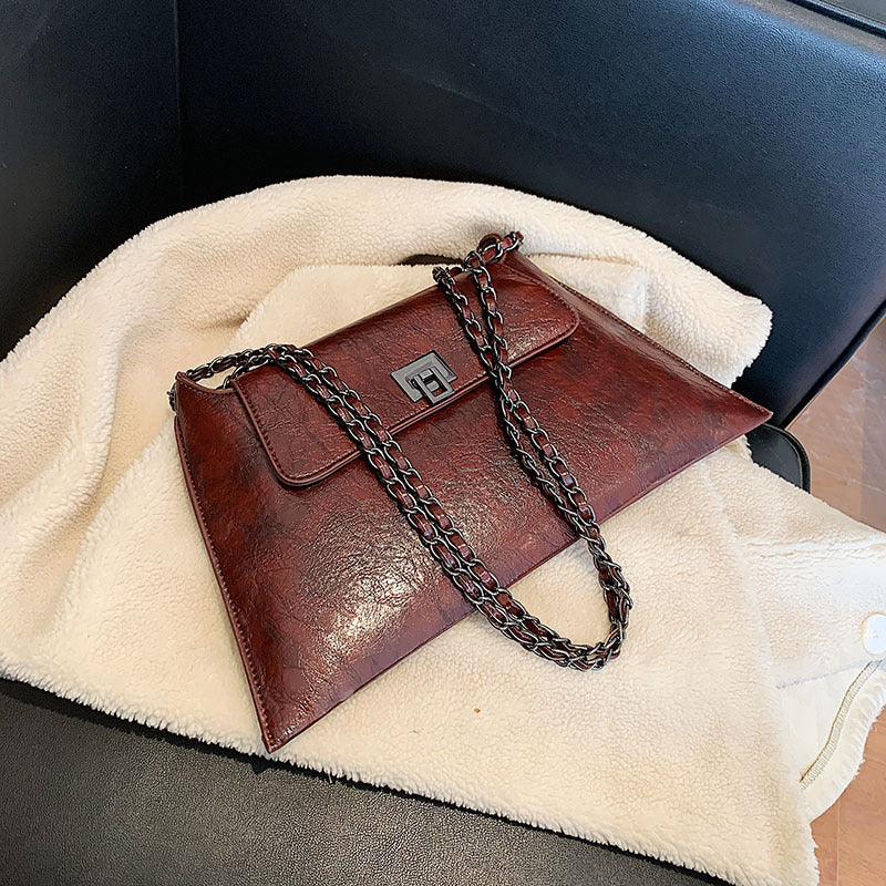 Women's Fashion Simple Summer Texture Envelope Chain Women's Shoulder Bag