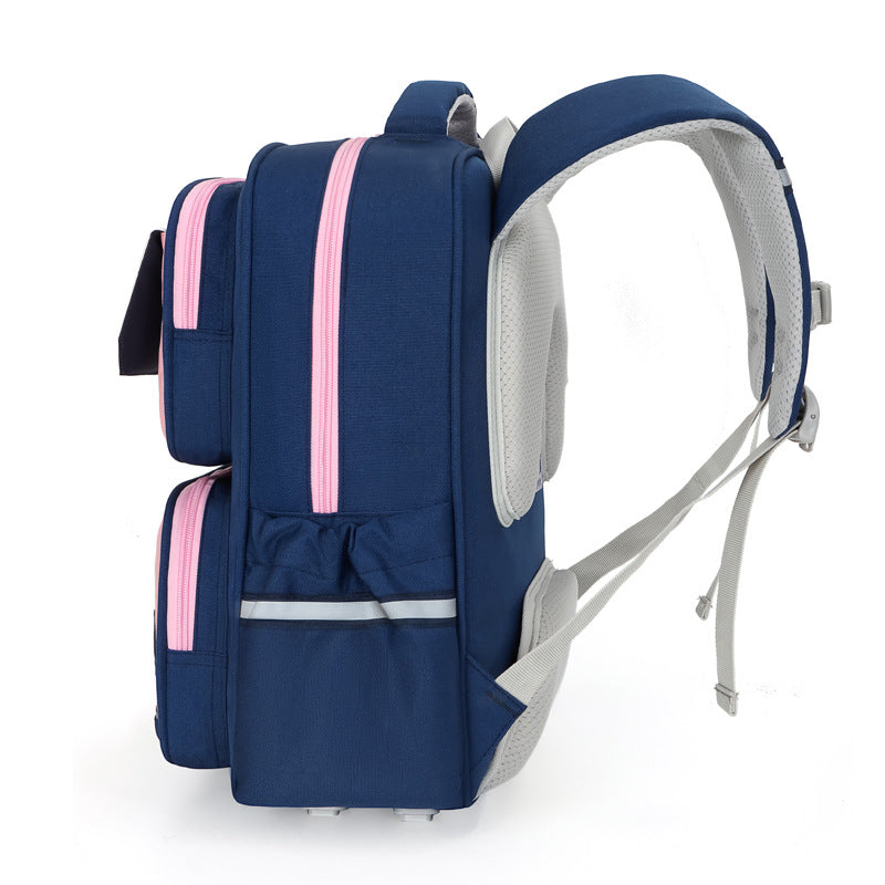 British Style Primary Grade Boys Breathable Elementary School Students' Schoolbags