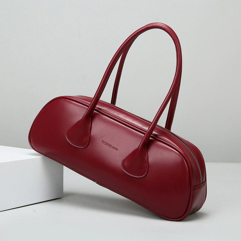 Women's Baguette Fashion Simple Texture Underarm Large Armpit Bags