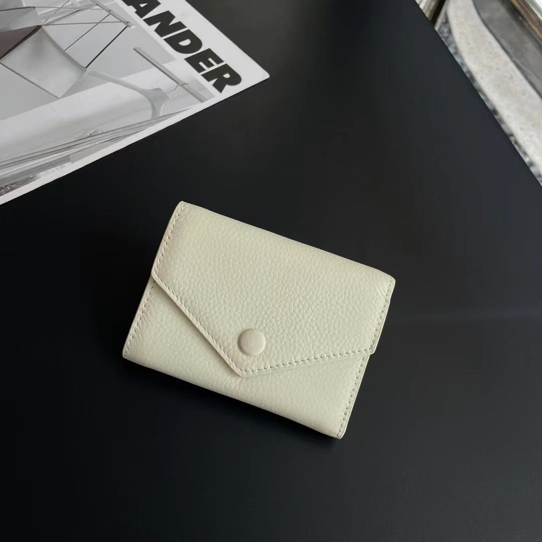 Women's Genuine Leather Short Cowhide Mini Cute Ladies Wallets