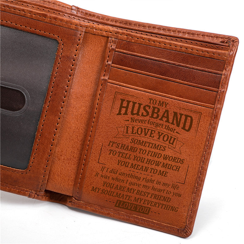 Men's Layer Cow Vegetable Tanned Leather Genuine Men's Wallets