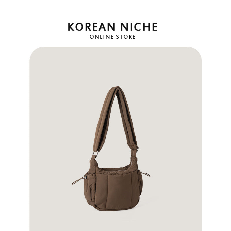 Women's Cloud Large Capacity Design Cotton Clothing Crossbody Bags