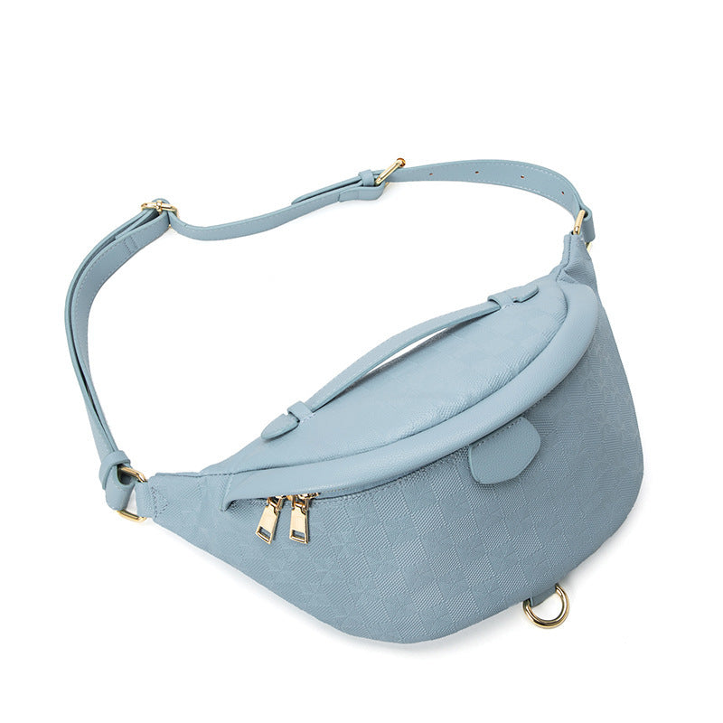 Women's & Men's & Fashion Embossing Back Large Capacity Waist Packs