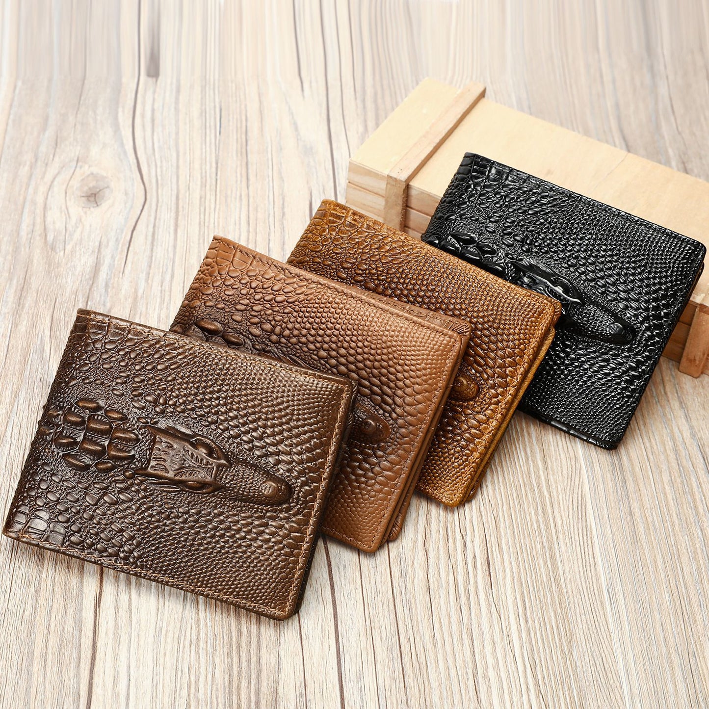 Men's Leather For Man High-grade Retro Embossing Men's Wallets