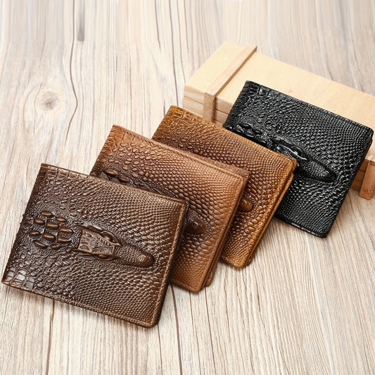 Men's Leather For Man High-grade Retro Embossing Men's Wallets