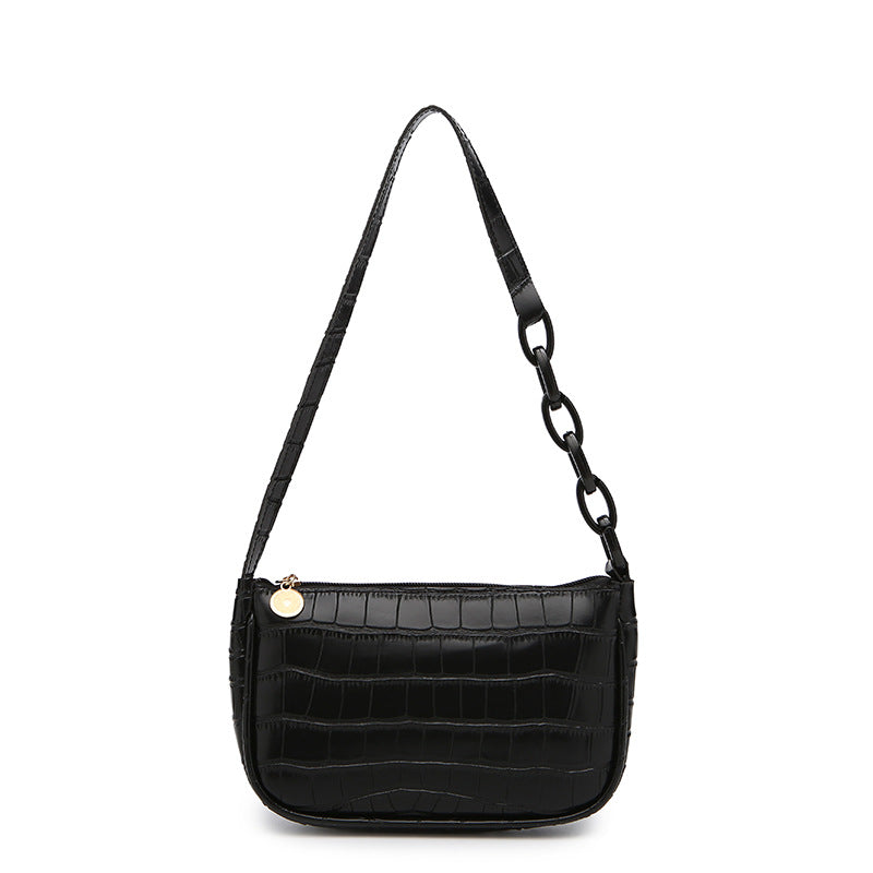 Classic Women's Underarm Crocodile Pattern Fashion Bags